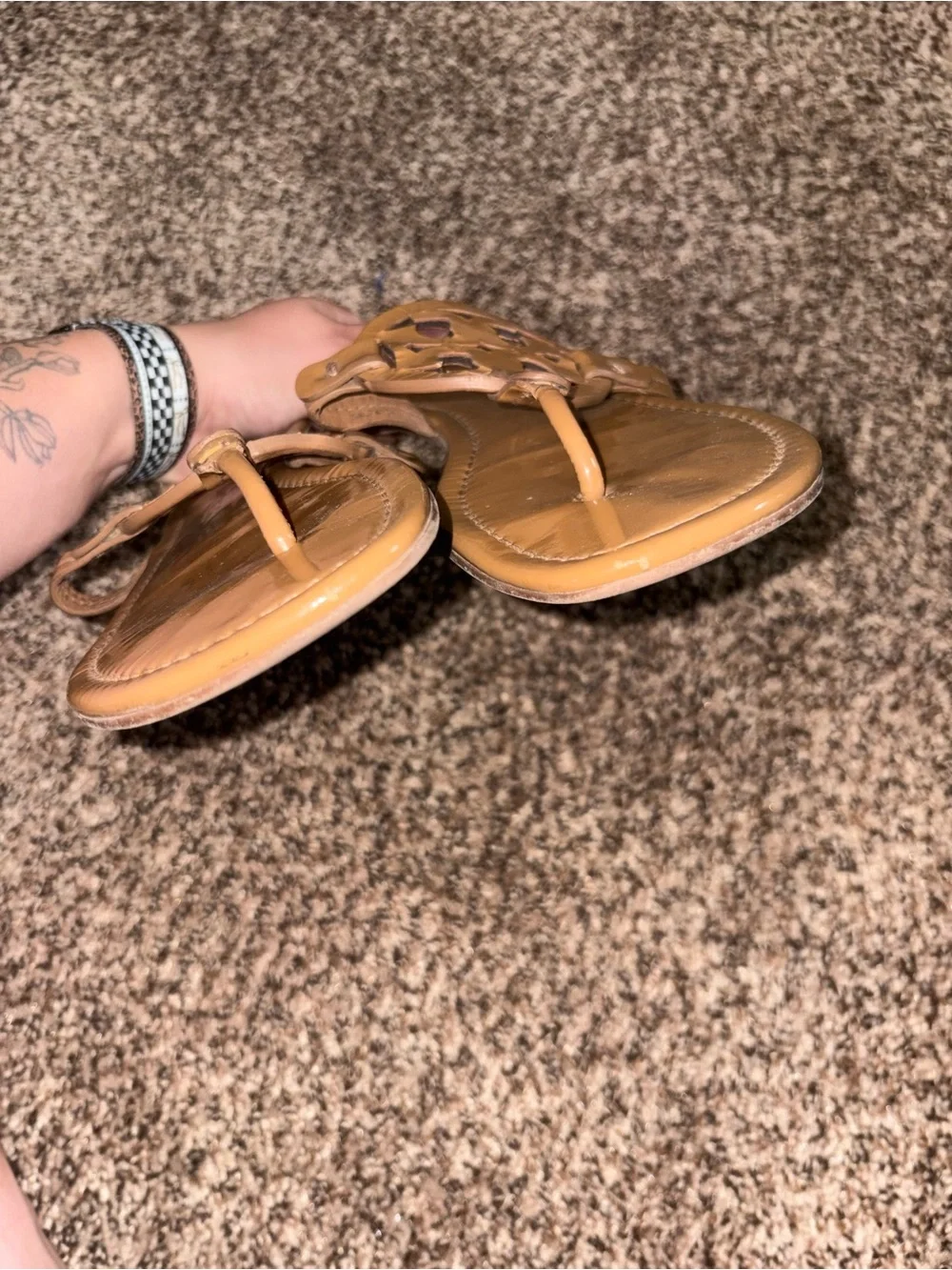 Tori Burch Miller Sandal Patent